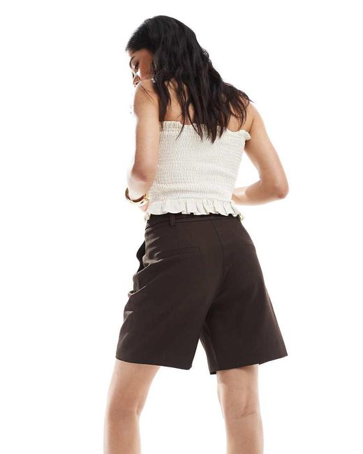 4th & Reckless Black Exclusive Tailored Longline City Shorts Co-ord
