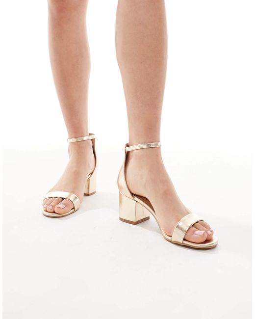 SEQWL Natural Hallie Heeled Sandals