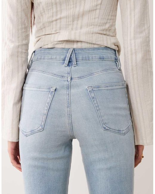 GOOD AMERICAN Blue Good Waist Soft Tech Good Classic Bootcut Jeans