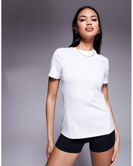 4505 White Icon Active Quick Dry Performance T-shirt