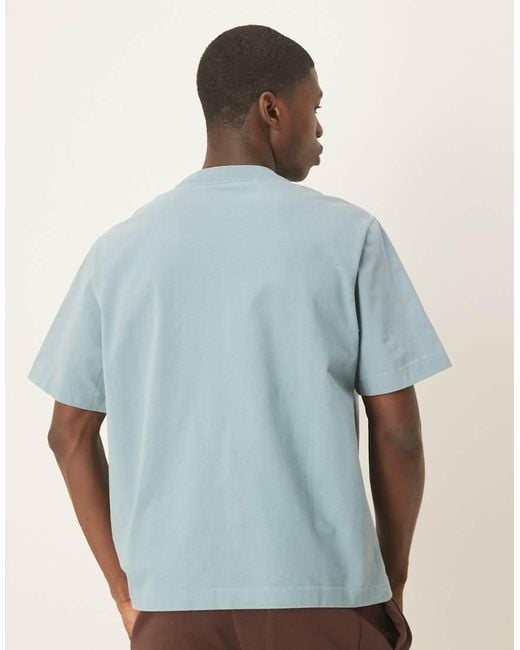 Abercrombie & Fitch Blue Premium Logo T-shirt for men