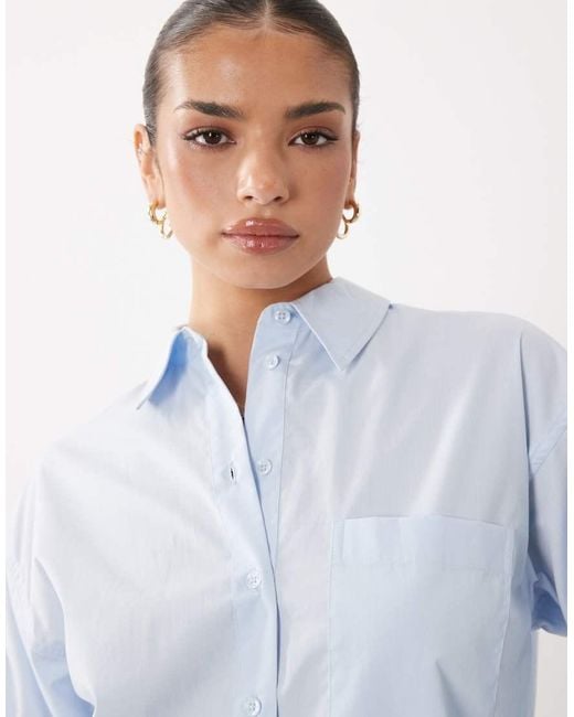 ASOS Blue Classic Cotton Shirt
