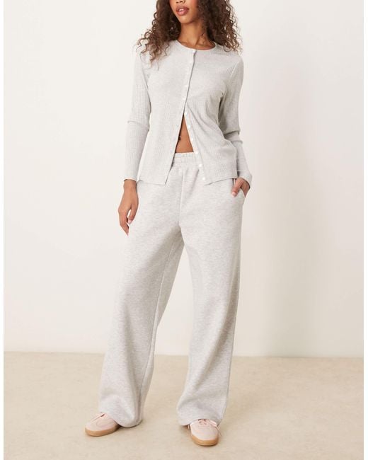 Miss Selfridge Natural Wide Leg Jogger