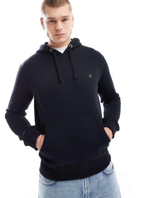 French Connection Blue French Connection Classic Hoodie for men