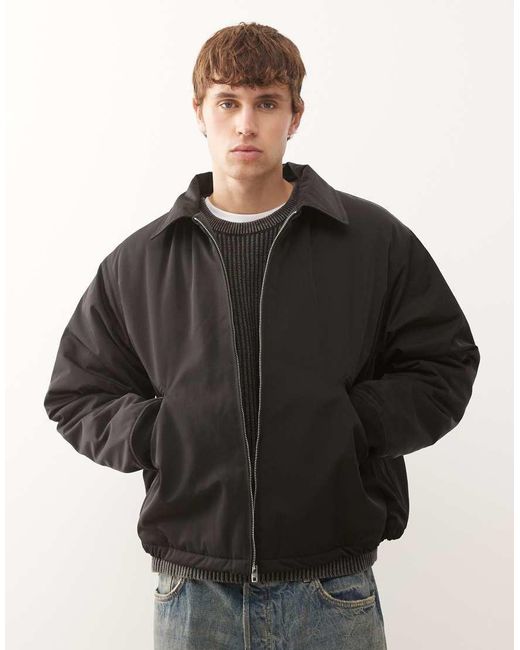 Weekday Nylon Jack in het Black voor heren