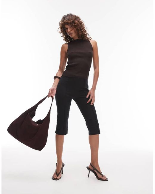 & Other Stories Brown Large Suede Leather Tote Bag