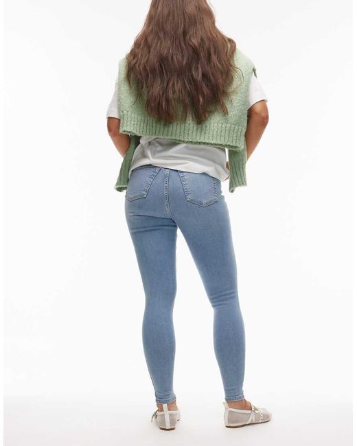 Topshop Hourglass Blue Jamie High Skinny Jean