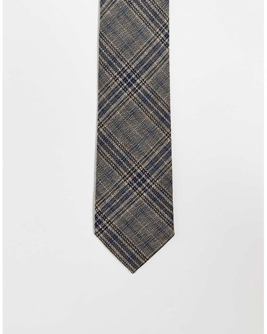 ASOS Gray Check Tie for men