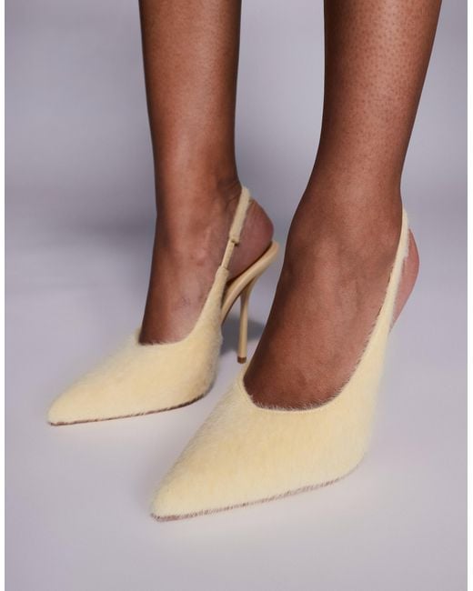 SIMMI Blue Simmi London Bexley Heeled Court Shoe