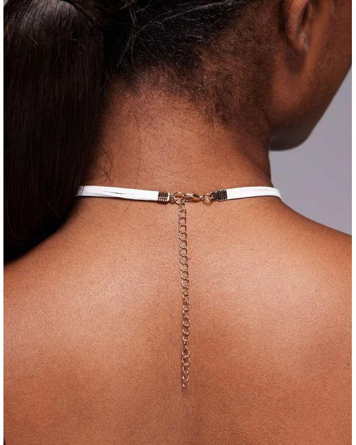 Collar De Cordón Con Colgante De Estrella De Mar De South Beach de color Purple