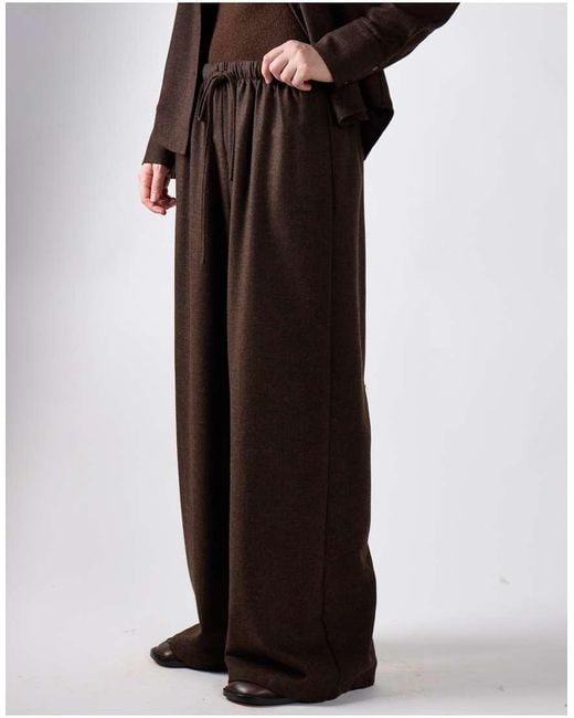NARRATED Blue Drawstring Wide Leg Pants
