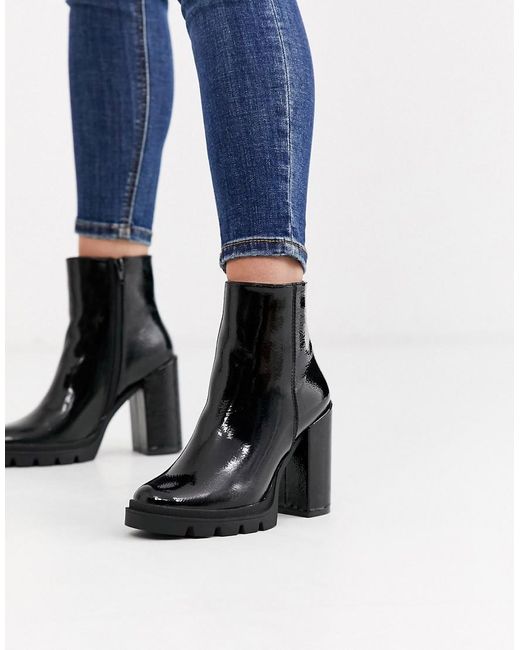 chunky heeled ankle boots