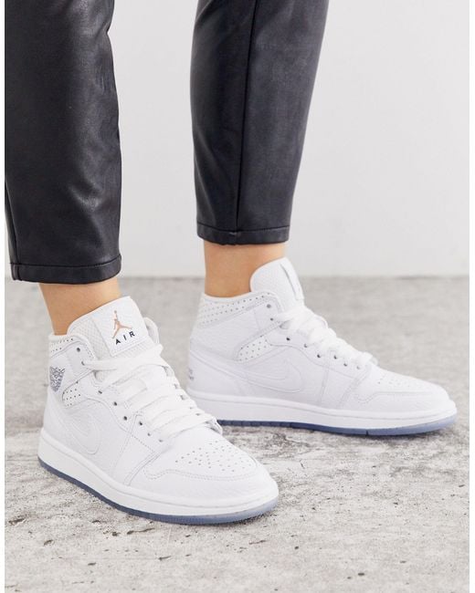 Nike Rubber Air Jordan 1 Mid Womens World Cup Trainers in White | Lyst  Australia
