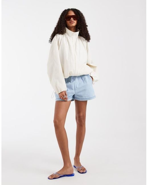 Adidas Originals Blue Denim Shorts
