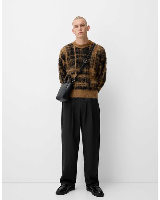 Bershka Black Collection Tailored Trouser for men