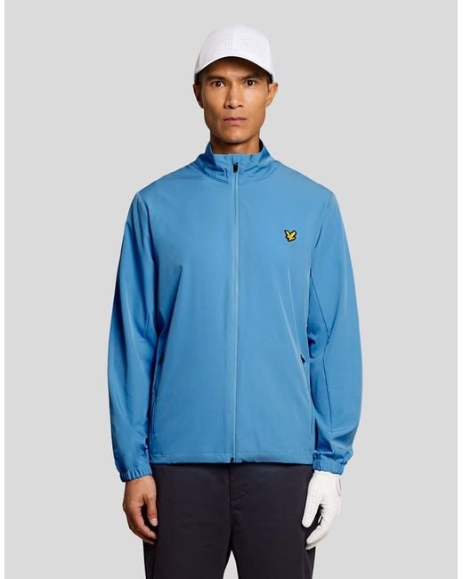 Lyle & Scott Blue Light Jackets Golf Packable Jacket for men