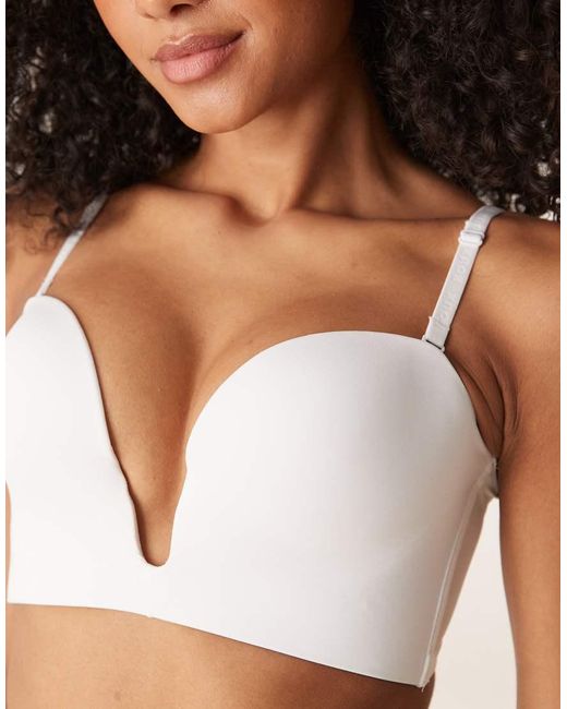 Boux Avenue White Strapless U-Wire Microfibre Multiway Bra