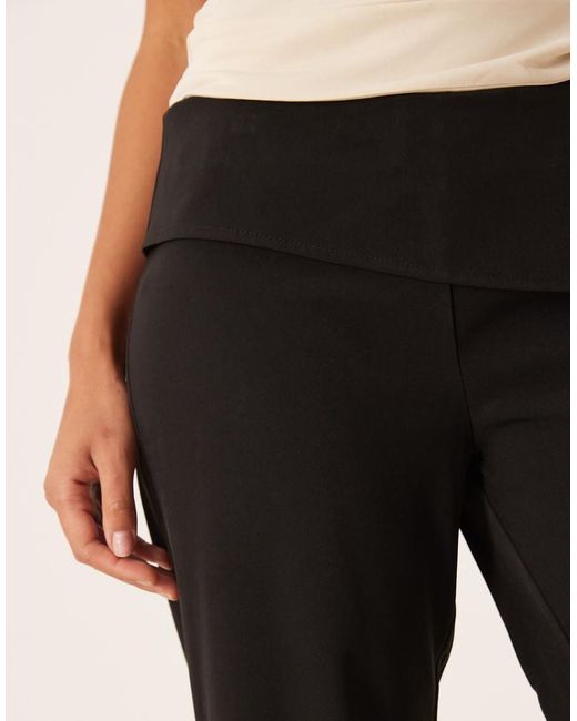 Motel Black Faria Tailored Low Rise Pants With Tie Side