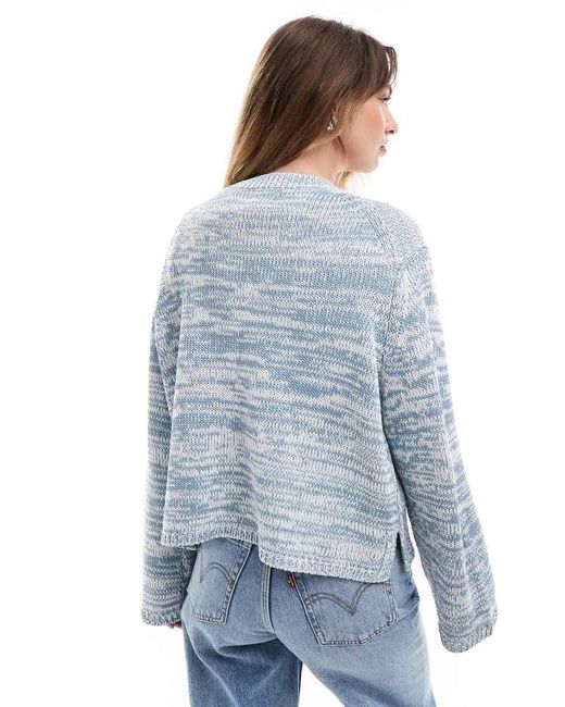 Maglione Girocollo Oversize di ASOS in Blue