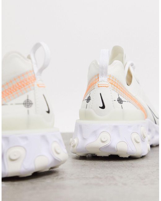 Chaussure React Element 55 pour Nike pour homme en coloris Blanc | Lyst