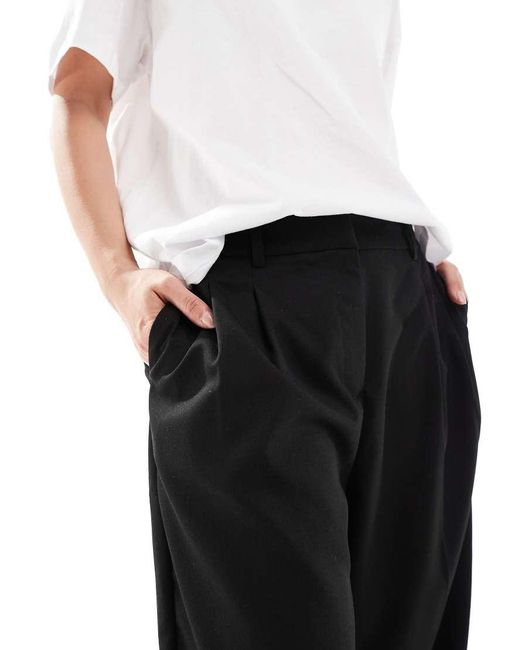 Vero Moda White Wide Leg Pleated Tailored Trouser
