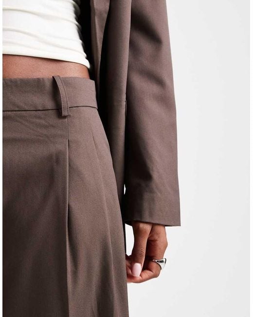 Pantalones De Sastre De Corte Dad De (Parte De Un Conjunto) Vero Moda de color Brown