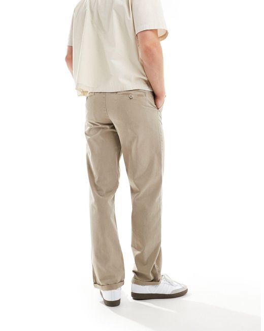 ASOS Natural Relaxed Chinos for men