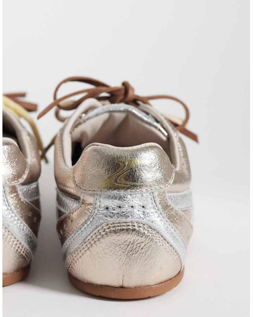 Bronx White Myr-aa Lace Up Trainers