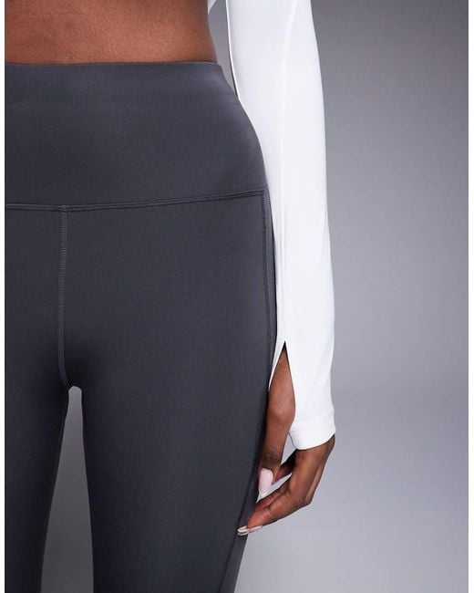 4505 Blue Icon Active Tie Waist Run Legging With Phone Pocket