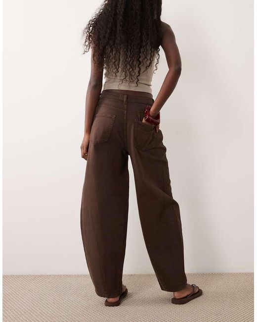 Jdy Brown Susie Barrel Jeans