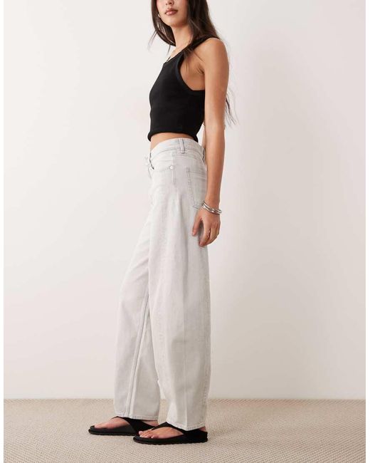ARKET Natural Bloom Barrel Shaped Jeans