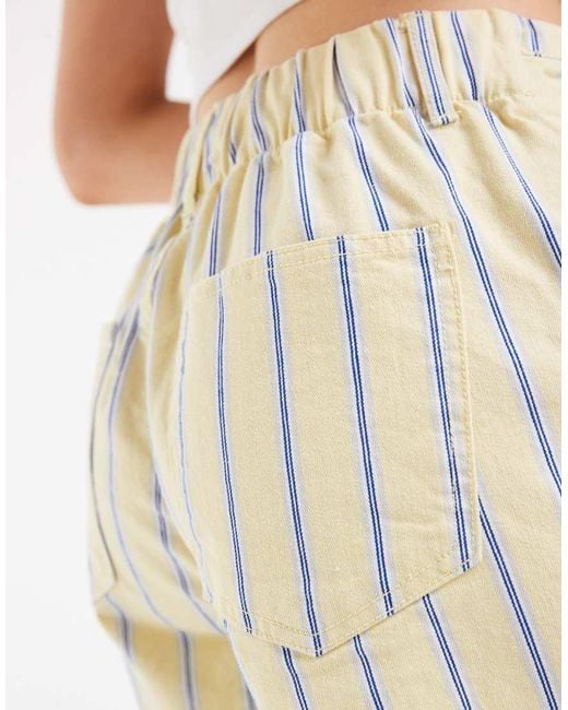 Pieces Natural Tie Waist Denim Shorts
