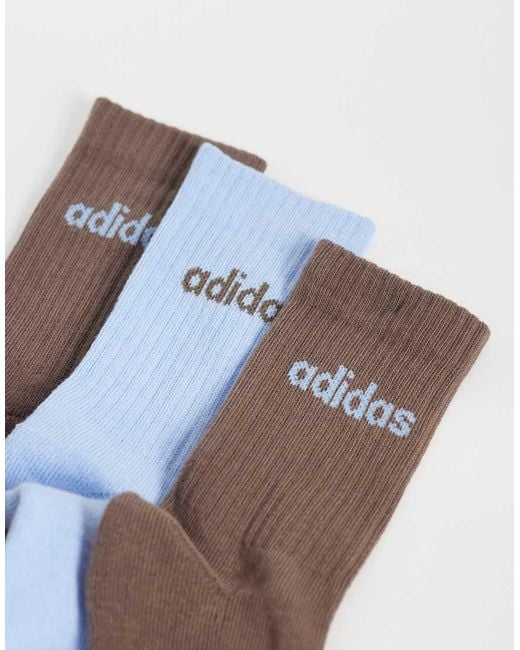 Adidas Originals White Three Stripes Studio Crew Socks