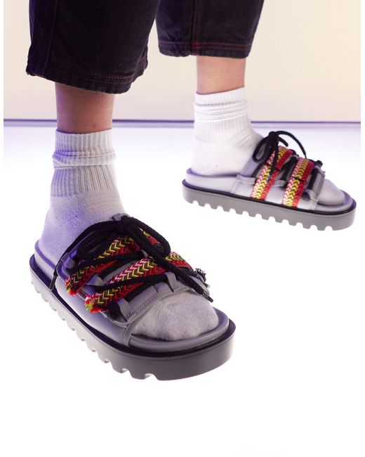 ASOS Blue Chunky Neoprene Sandal With Skater Detailing for men