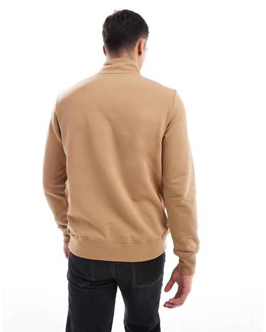 Paul Smith Natural Zebra Icon Logo Half Zip Sweatshirt for men