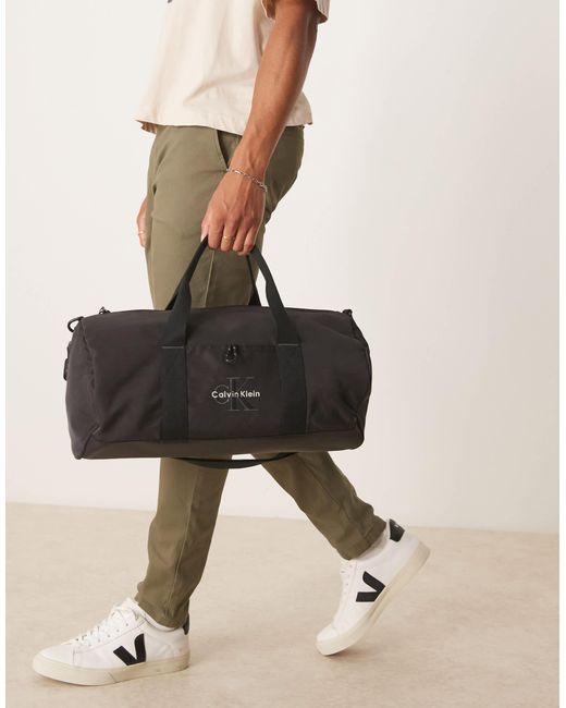 Calvin Klein Natural Logo Weekender Bag for men