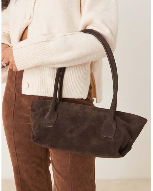 Borsa Shopping Allungata di ASOS in Brown