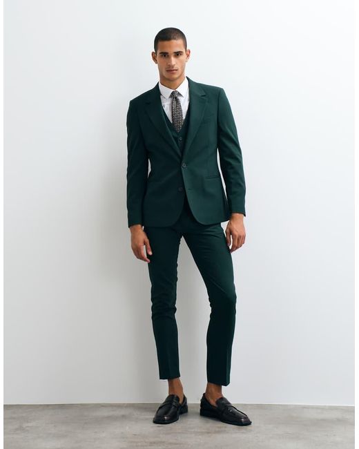 ASOS Skinny Colbert in het Green voor heren