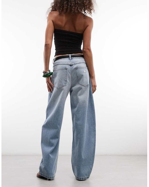 Abrand Jeans Blue 95 Barrel Jean With Contrast Stitch