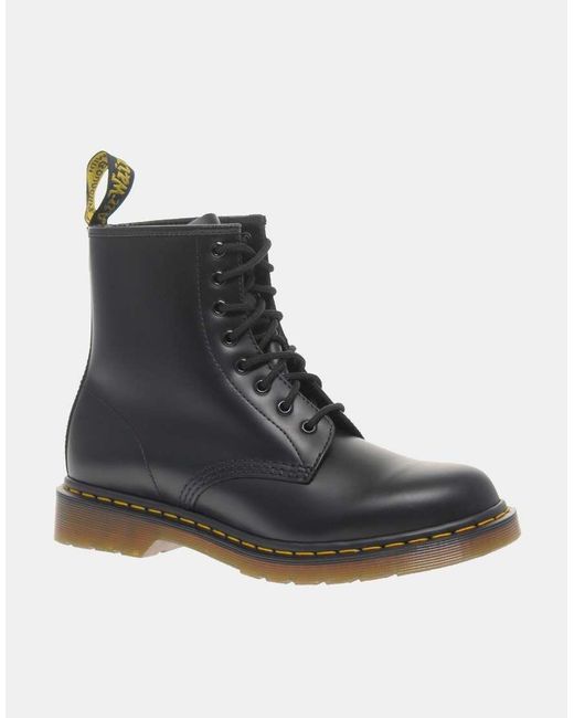 Dr. Martens Black 1460 8-eye Smooth Leather Lace Up Boots