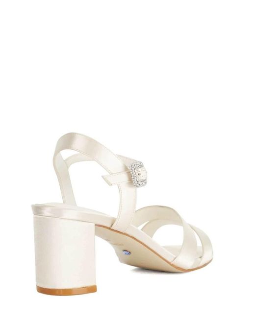 Dune Natural Marital Heeled Sandals