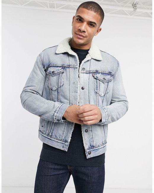 levi's men's trucker jacket sherpa lined