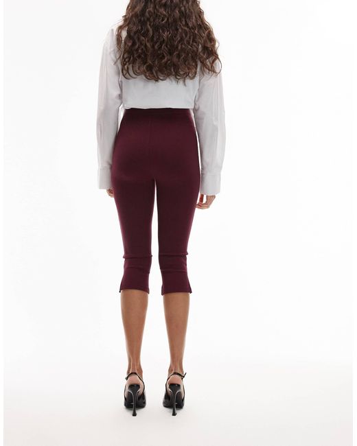 ASOS Red Premium Ponte Capri Pant