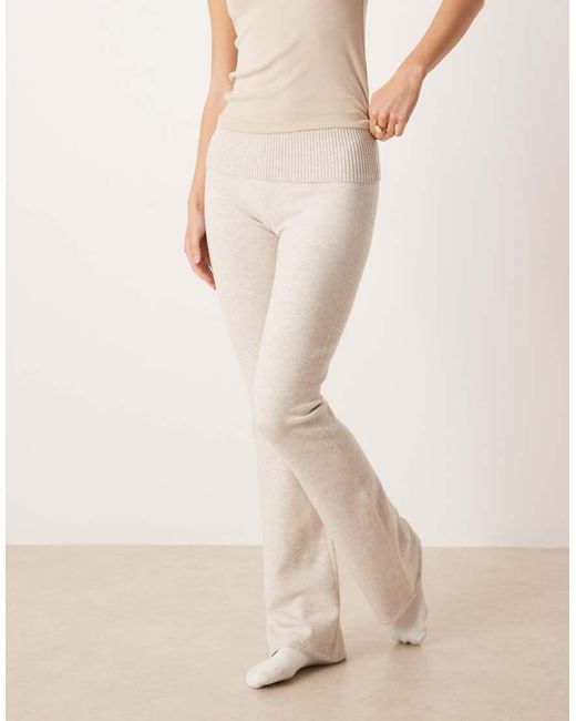 Hollister Natural Gilly Hicks Loungewear Lightweight Knit Bootleg Trousers Mix & Match