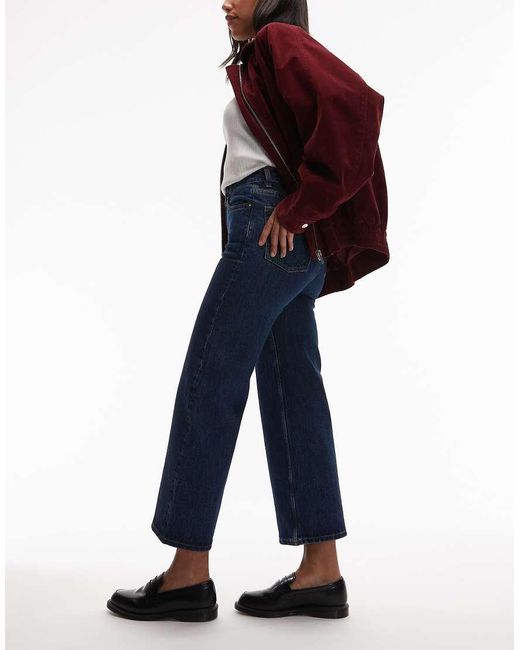 & Other Stories Blue Wide Cut Crop Jeans