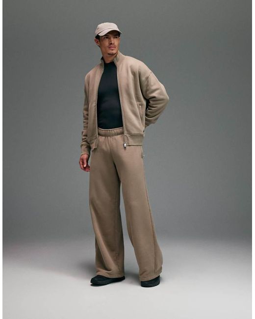 4505 Gray Rest Day Heavyweight 440gsm Cotton Super Oversized jogger With Zip Pockets for men