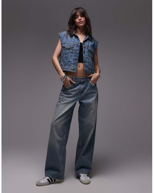 Gilet Corto E Stretto di Levi's in Blue