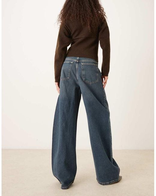 Vaqueros Holgados 100% De Algodón Danielle De Mango de color Blue