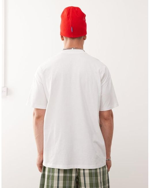 Camiseta Blanca Con Estampado Fotográfico De Motivos Turísticos De Collusion de hombre de color White
