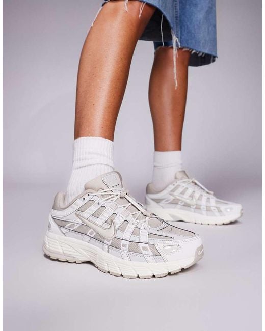 Nike White P-6000 Utility Trainers